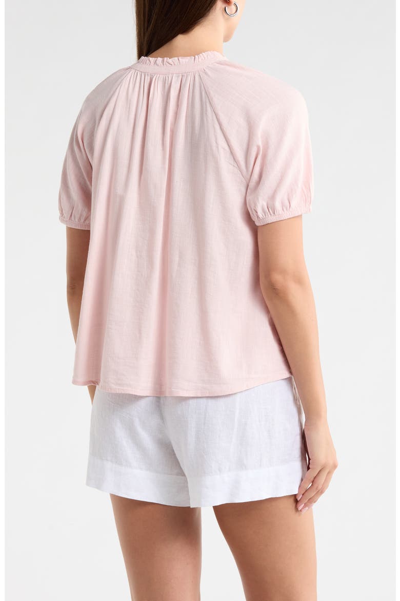 Relaxed Button Front Shirt, Alternate, color, PINK LOTUS