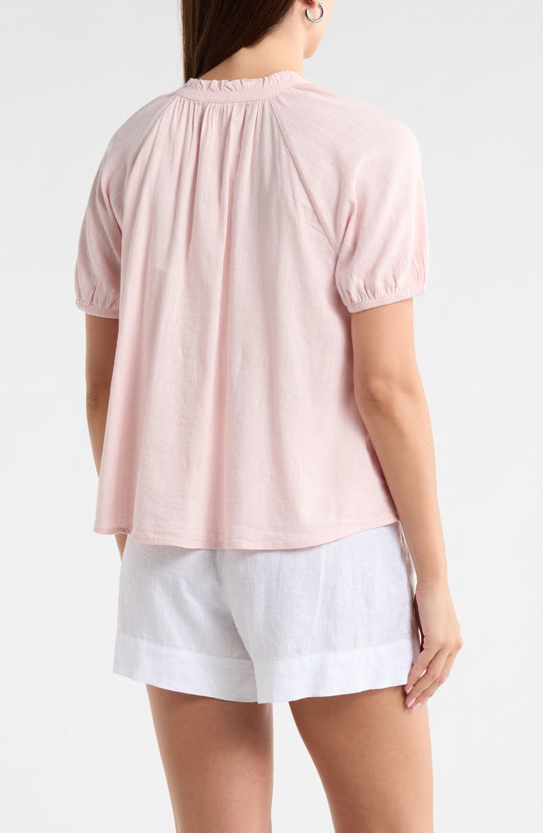 Melrose and Market Relaxed Button Front Shirt, Alternate, color, Pink Lotus