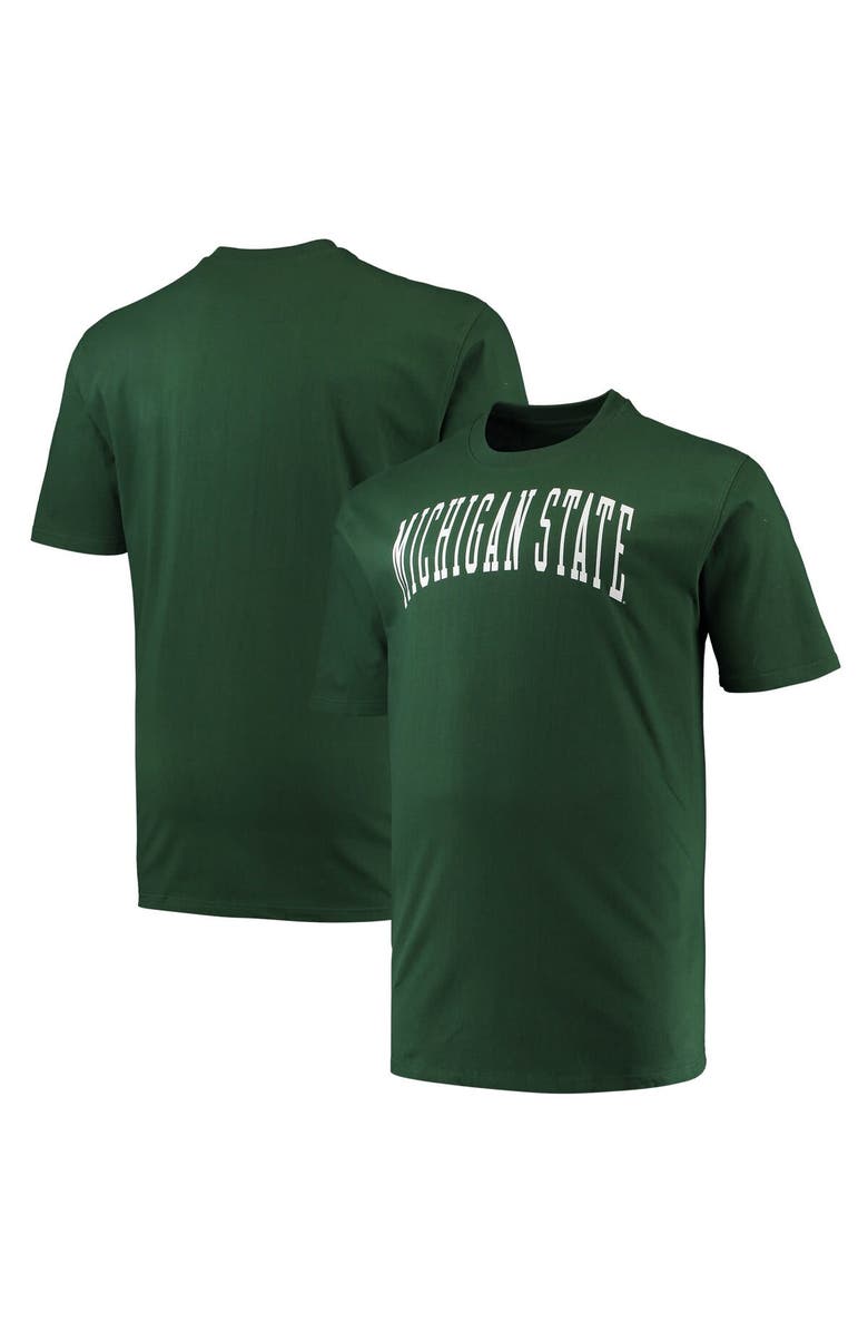 Champion Men's Champion Green Michigan State Spartans Big & Tall Arch Team Logo T-Shirt, Main, color, Green