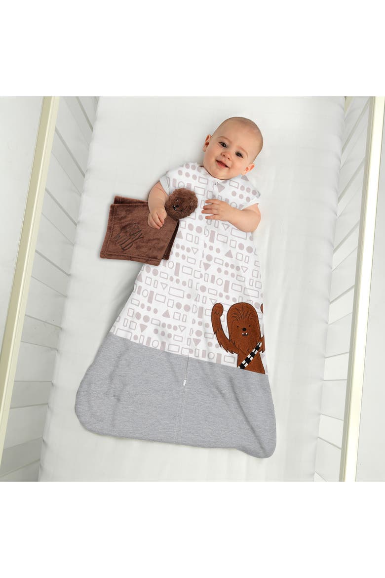 Star Wars Chewbacca Wearable Blanket & Lovey Baby Gift Set - 2pc, Alternate, color, Multicolor
