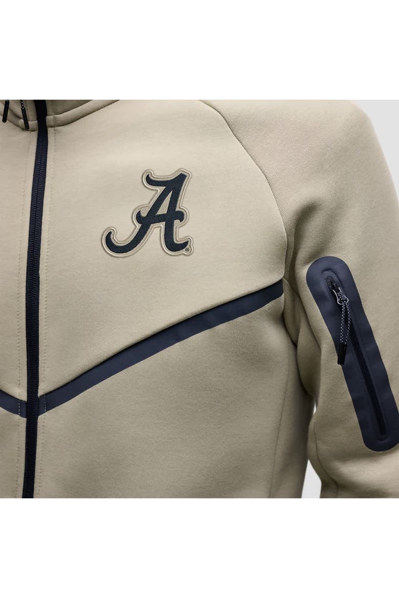 Men's Nike Olive Alabama Crimson Tide Tech Fleece Full-Zip Windrunner Hoodie, Alternate, color, Olive