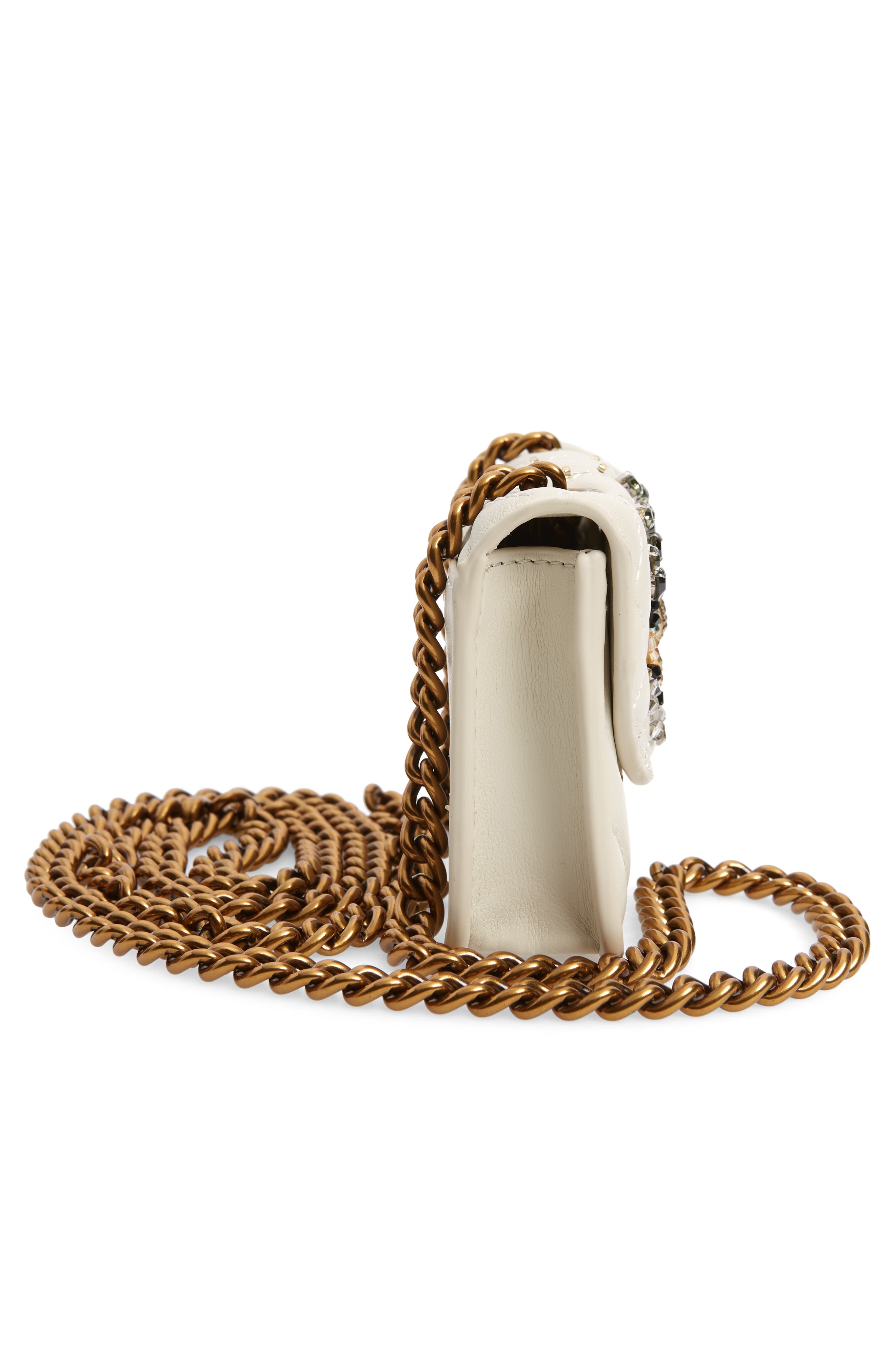 Kurt Geiger London Micro Kensington Eye Quilted Leather Crossbody Bag, Alternate, color, 