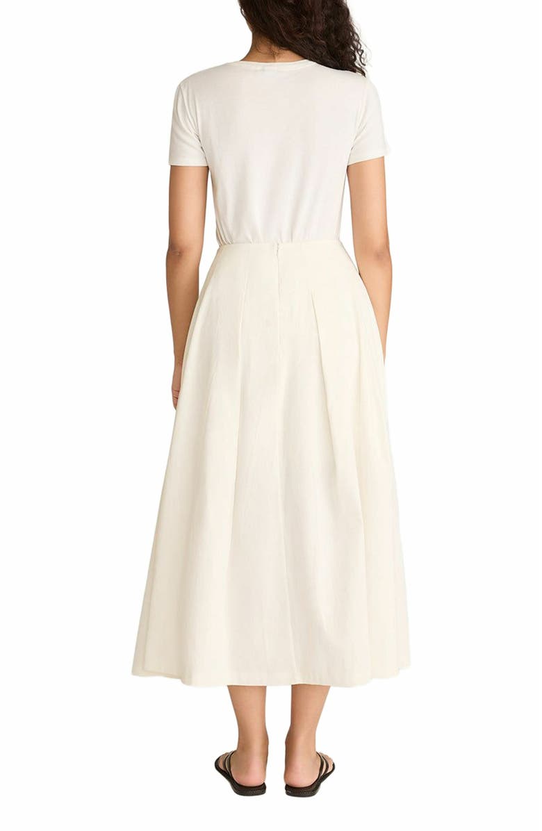 Rebecca Taylor Linen Cotton Ottoman Skirt, Alternate, color, Off White