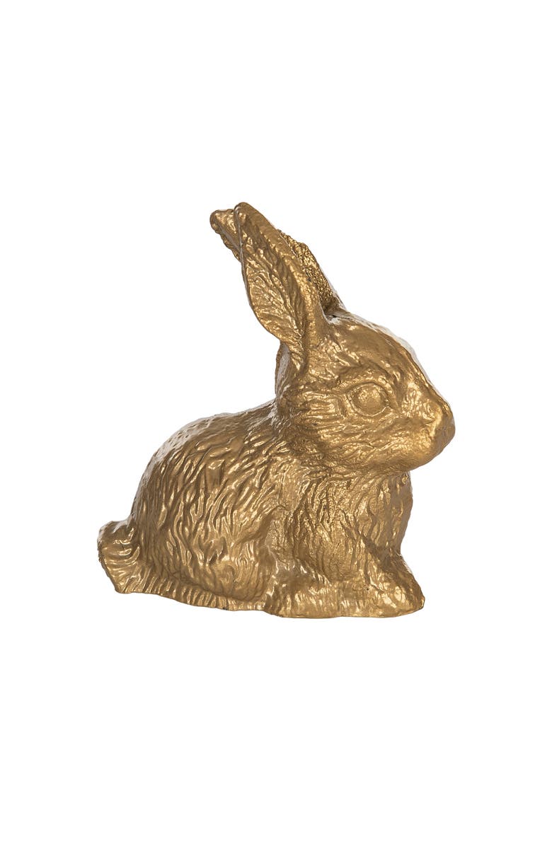 Transpac Iron Baby Bunny Gold for Spring Home Decor, Alternate, color, Gold