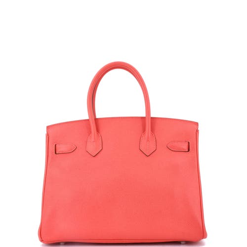 Pre-owned Hermes Hermes Birkin Handbag Pink Epsom With Palladium Hardware 30