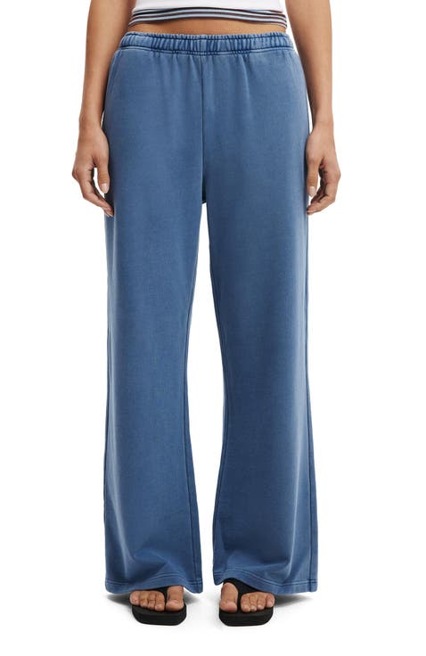 Women's Classic Fleece Wide Leg Sweatpant