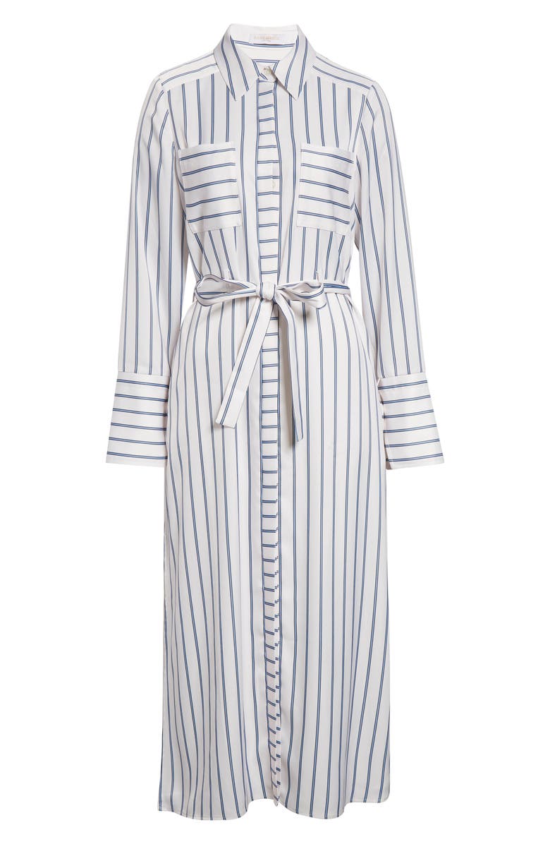 Ramy Brook Miriam Long Sleeve Shirtdress, Alternate, color, Ivory Seaside