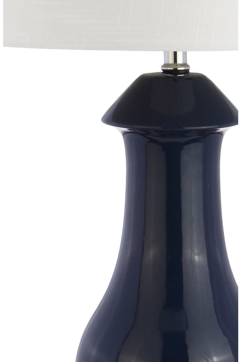Liberty 31" Ceramic/Crystal LED Table Lamp, Navy/Clear, Alternate, color, Navy/Clear