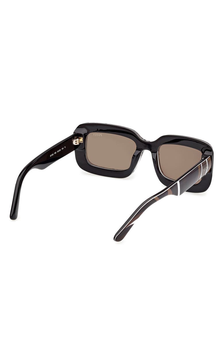 Emilio Pucci 52mm Rectangular Sunglasses, Alternate, color,