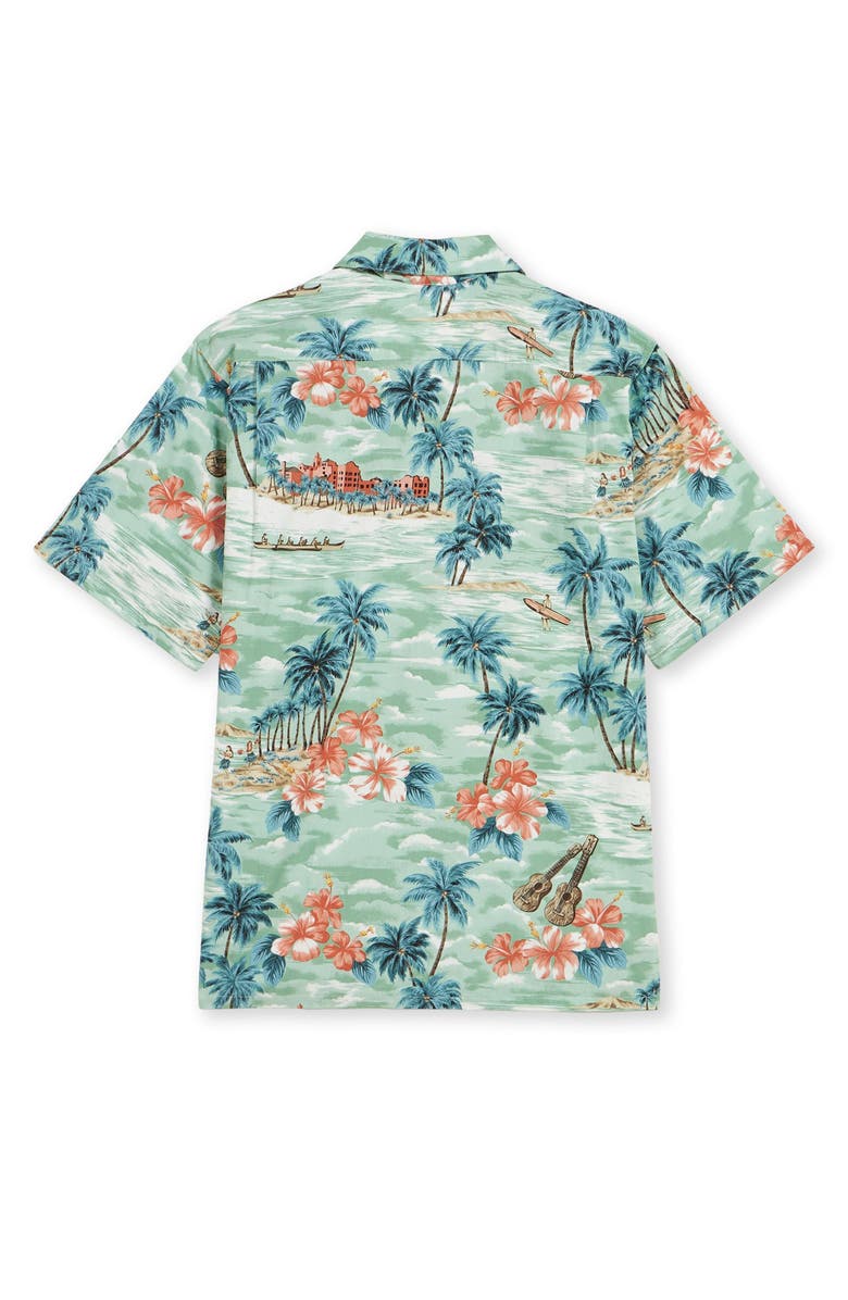 Fortela Fiji Printed Cotton Shirt, Alternate, color, Green