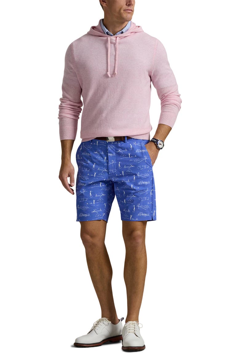 Golf Print Shorts, Alternate, color, BLUE
