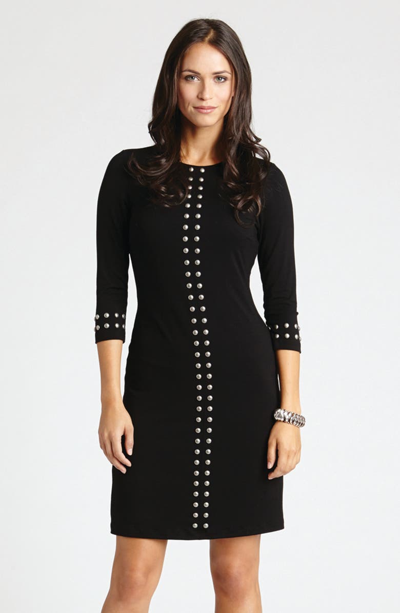 Karen Kane Studded Sheath Dress, Alternate, color, 