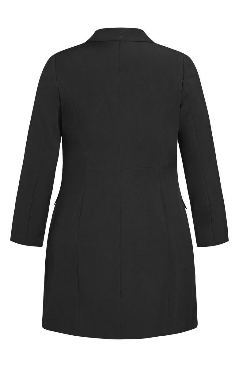 City Chic Eva Long Sleeve Blazer Dress, Alternate, color,
