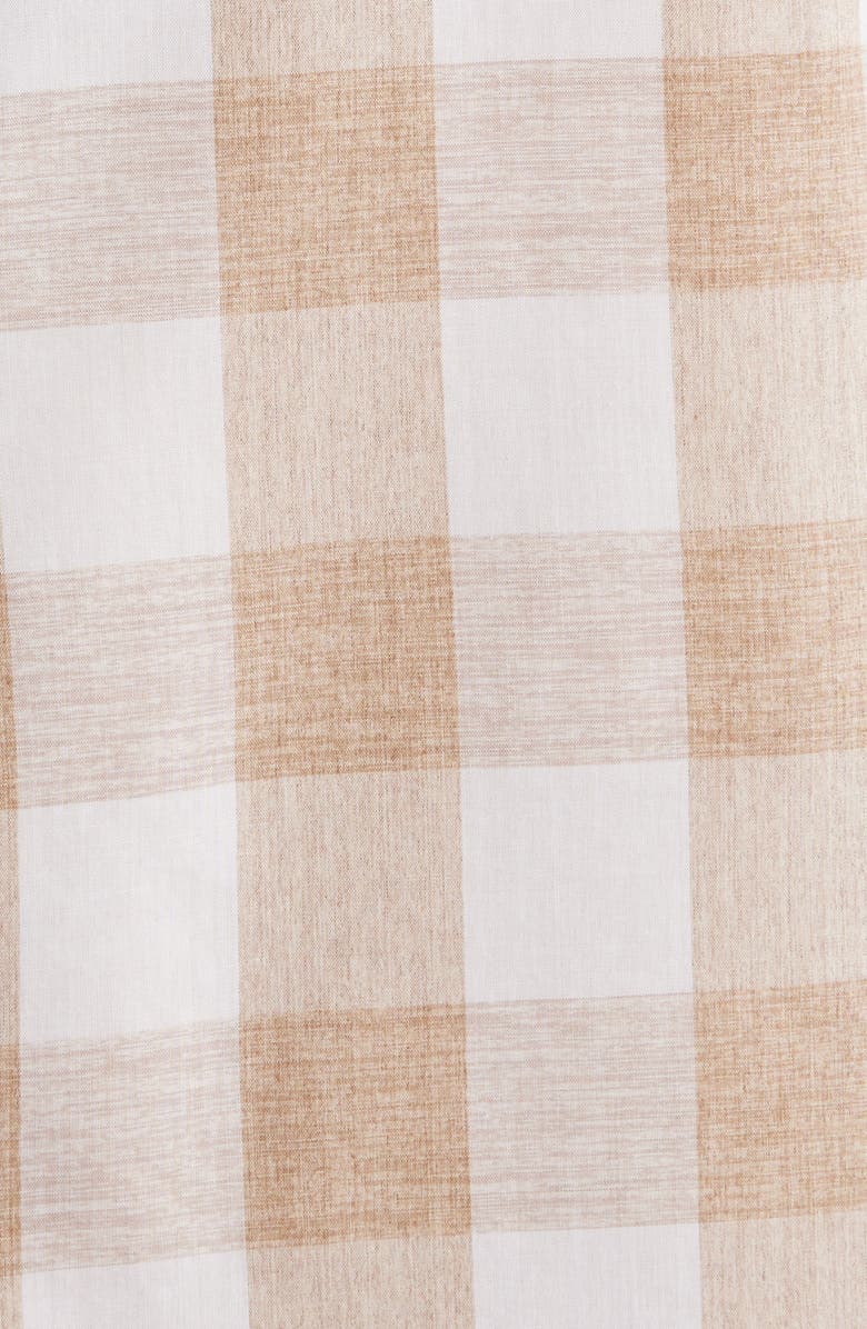 Scott Barber Riviera Buffalo Check Cotton Blend Poplin Button-Up Shirt, Alternate, color, 