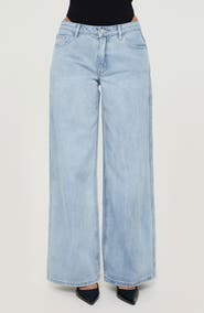 Princess Polly Ramos Low Rise Wide Leg Jeans