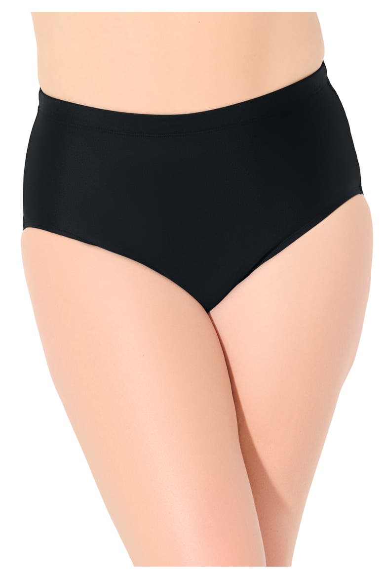 Tummy Control Swim Brief, Main, color, Black