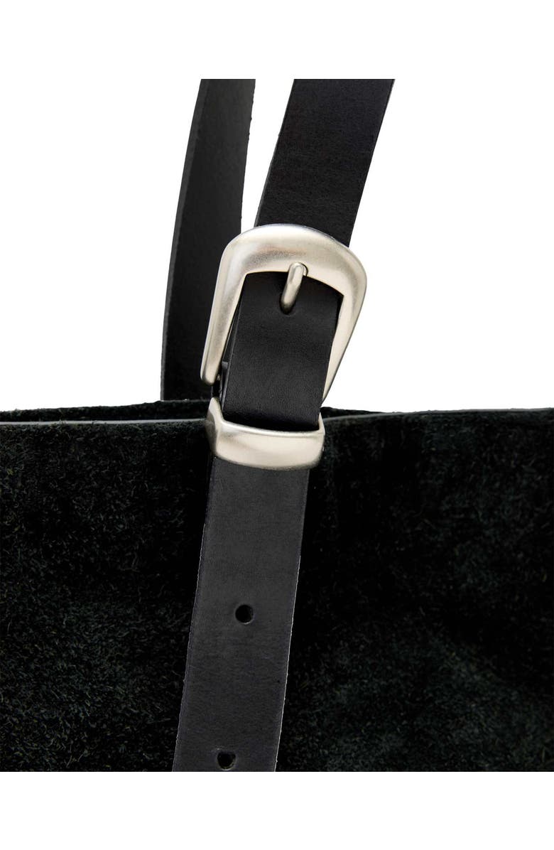 AllSaints Haven Leather Tote, Alternate, color, Black