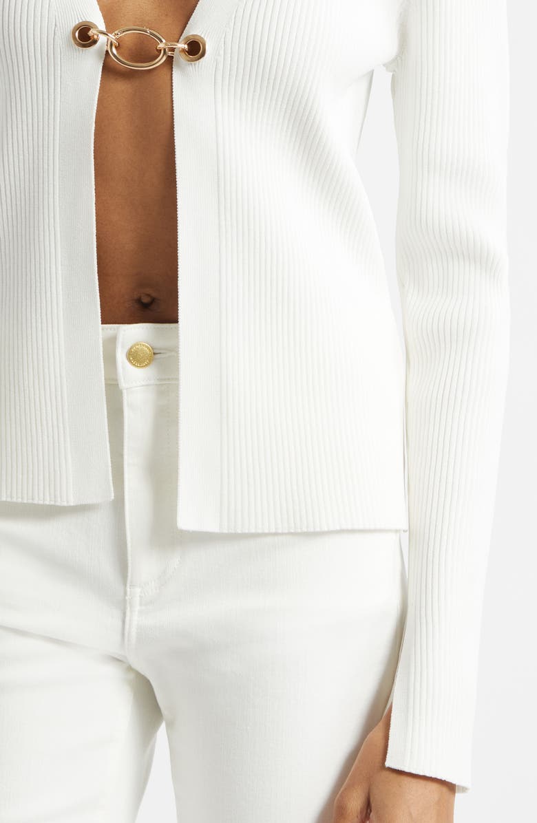 Ramy Brook Chloe Cardigan, Alternate, color, Ivory