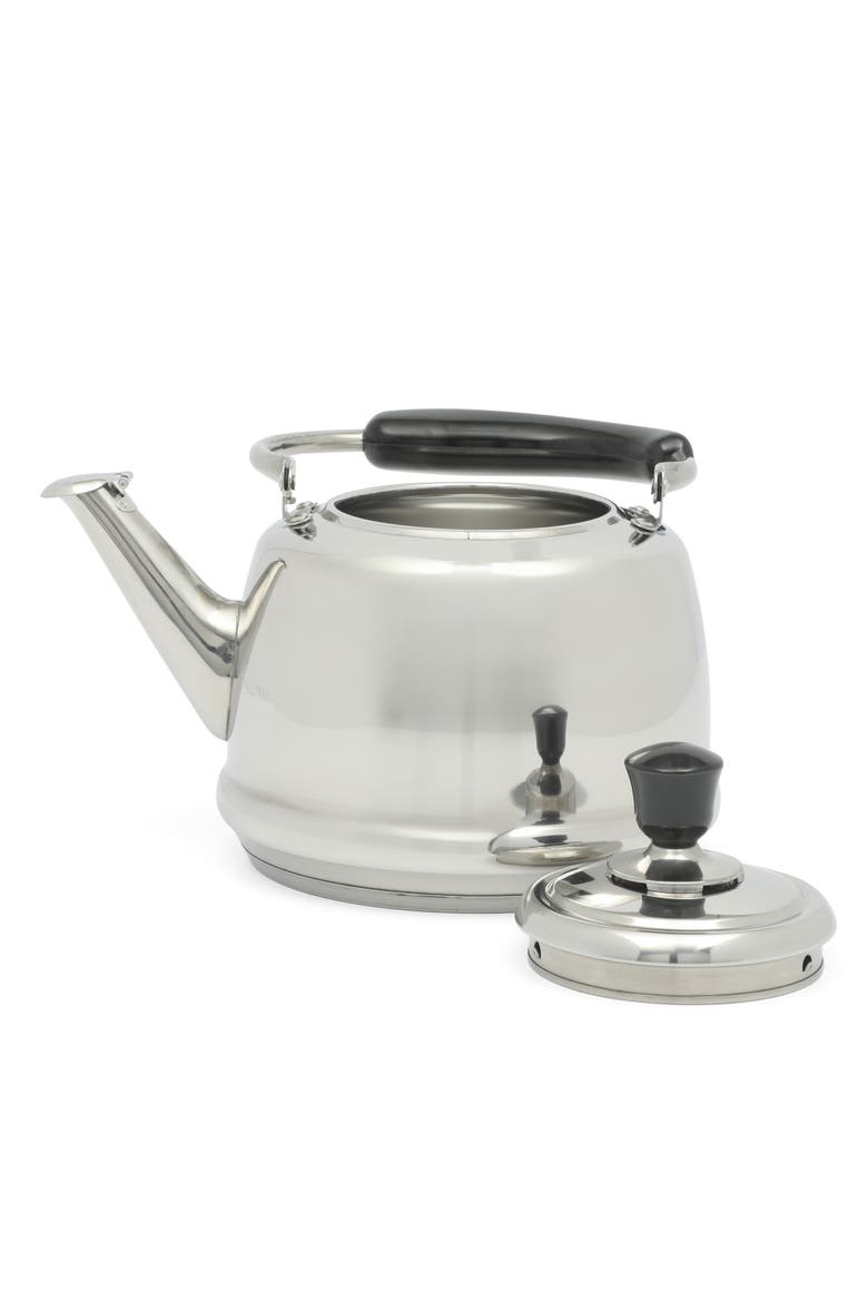 Kingstree Heavy Gauge Stainless Steel Whistling Stovetop Tea Kettle, Alternate, color, Stainless