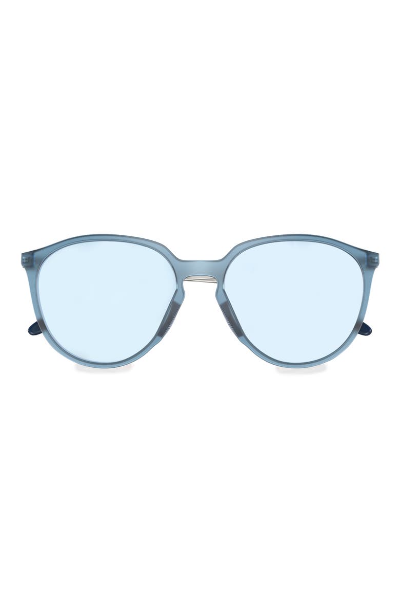 Sielo 57mm Polarized Round Sunglasses, Alternate, color, DARK GREY