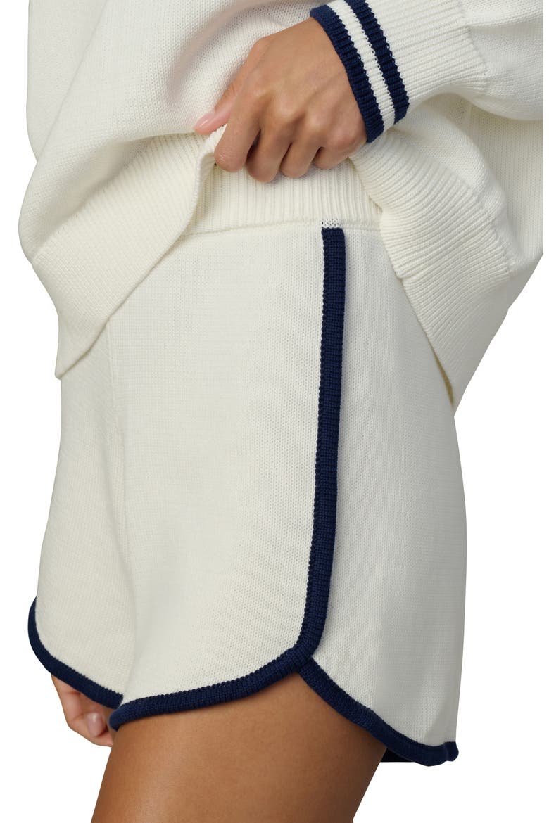 The Romie Sweater Shorts, Alternate, color, MILK
