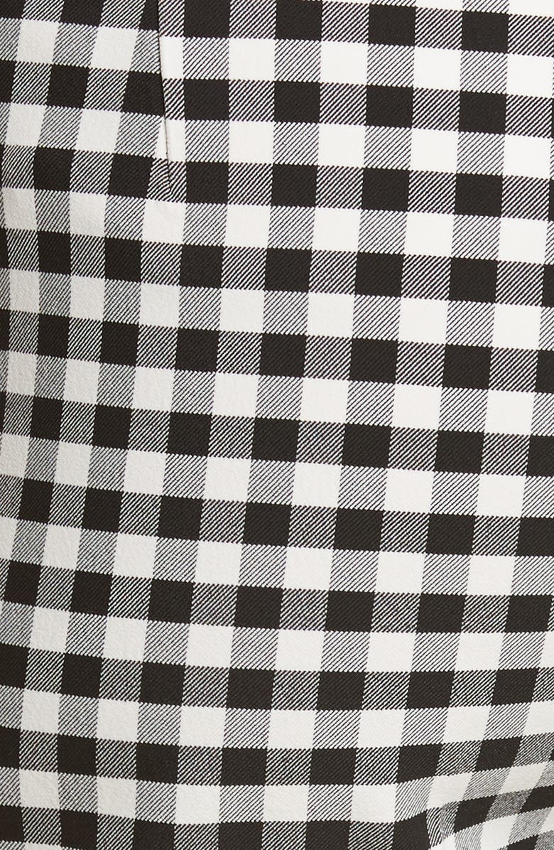 Theory Gingham Classic Skinny Pants, Alternate, color,