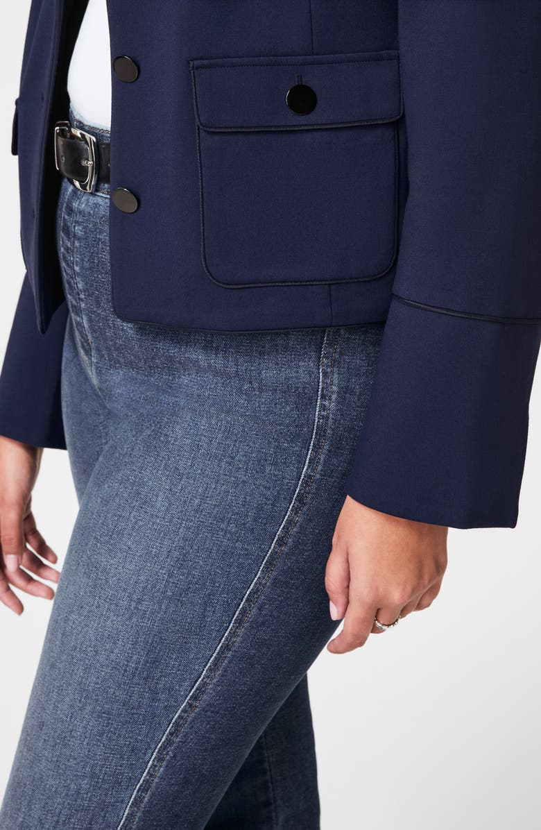 SPANX<sup>®</sup> Ponte Bomber Jacket, Alternate, color, Navy