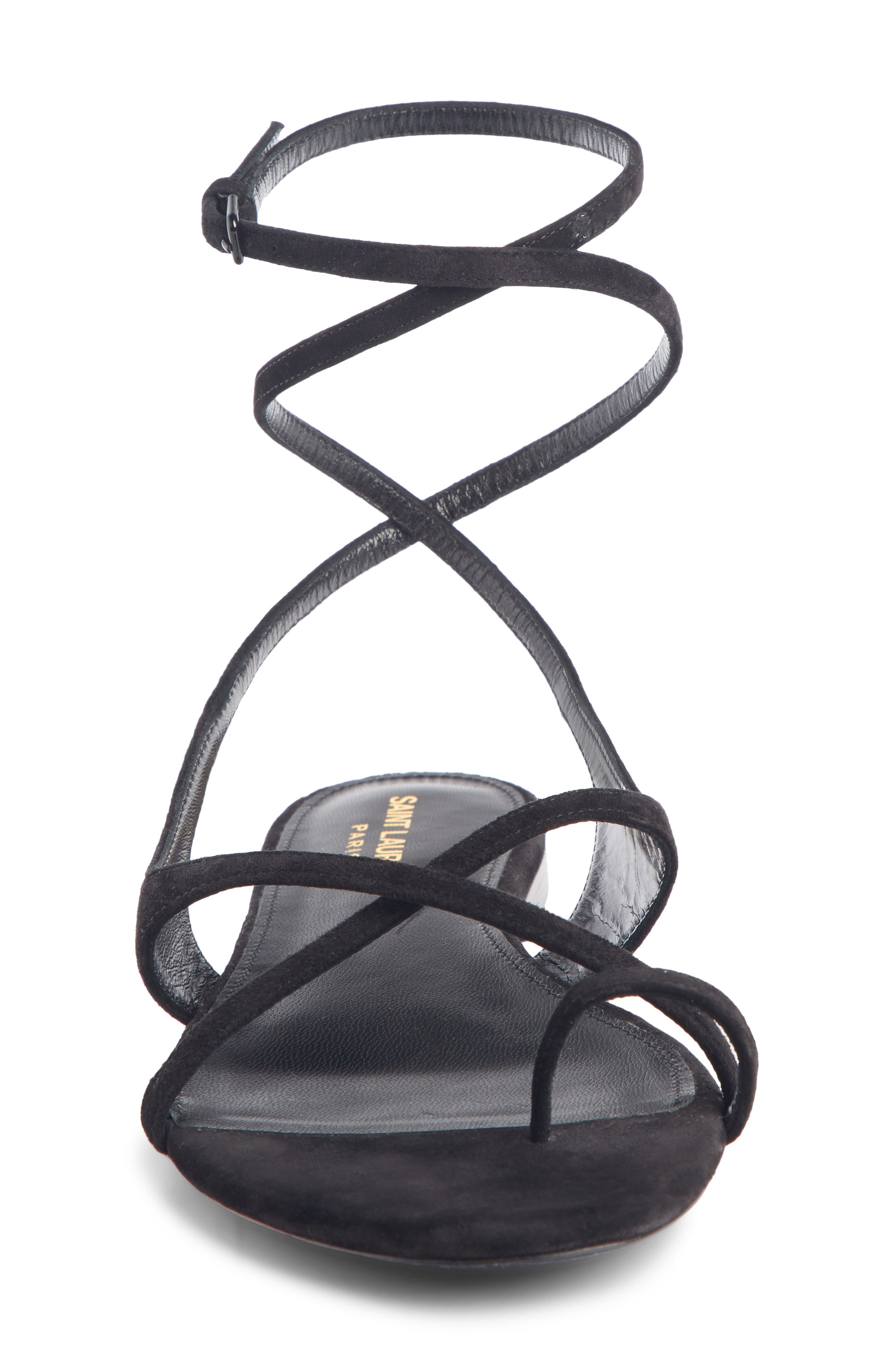 Saint Laurent Gia Nu Pieds Sandal, Alternate, color, 