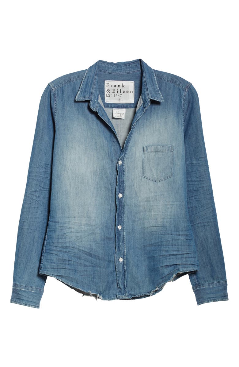 Frank & Eileen Barry Denim Button-Up Shirt, Alternate, color, Distressed