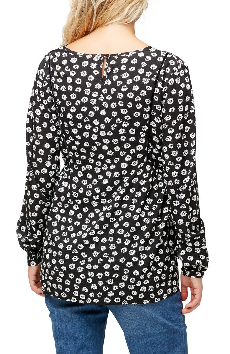 Nom Maternity Stella Long Sleeve Maternity Top, Alternate, color, 