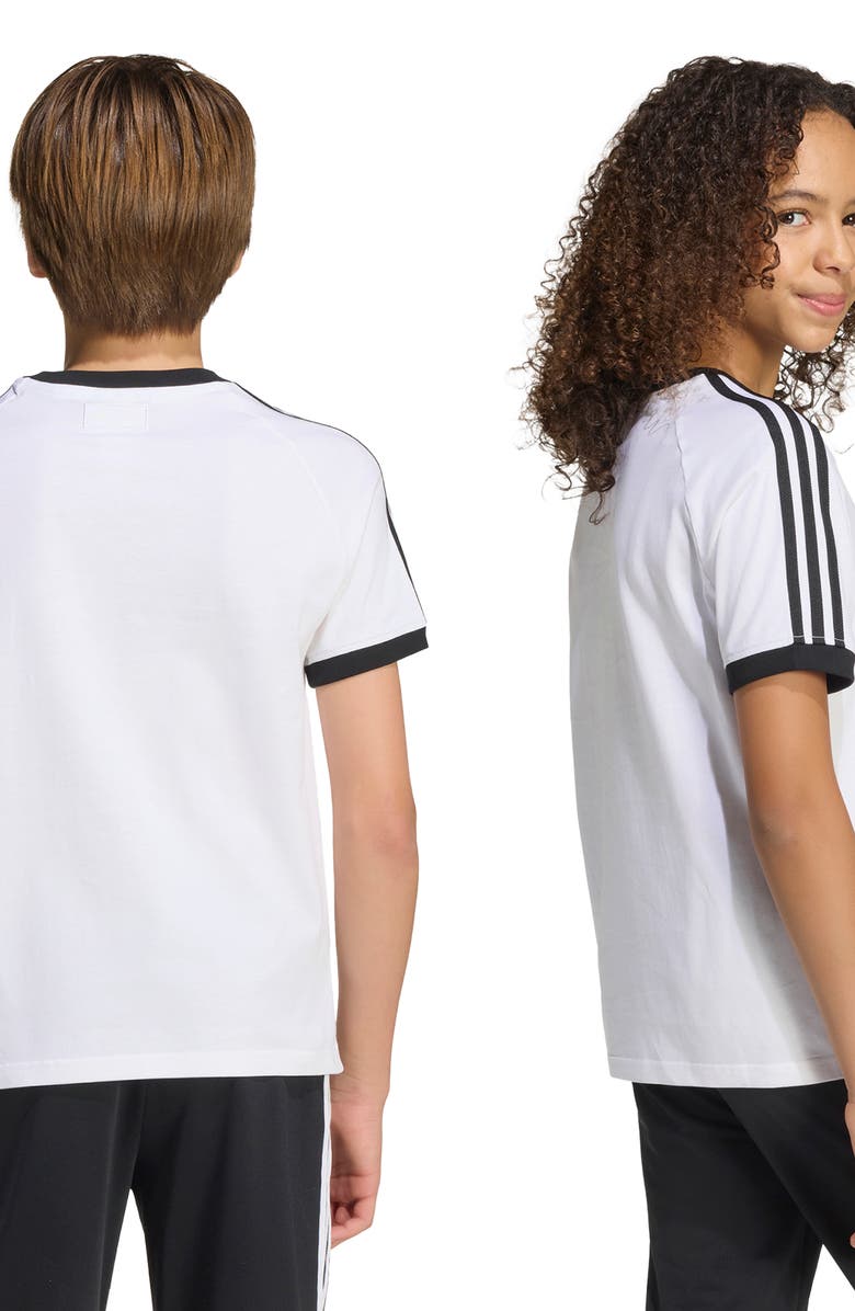 adidas Originals x Disney Kids' Cotton Graphic T-Shirt, Alternate, color, White/ Black