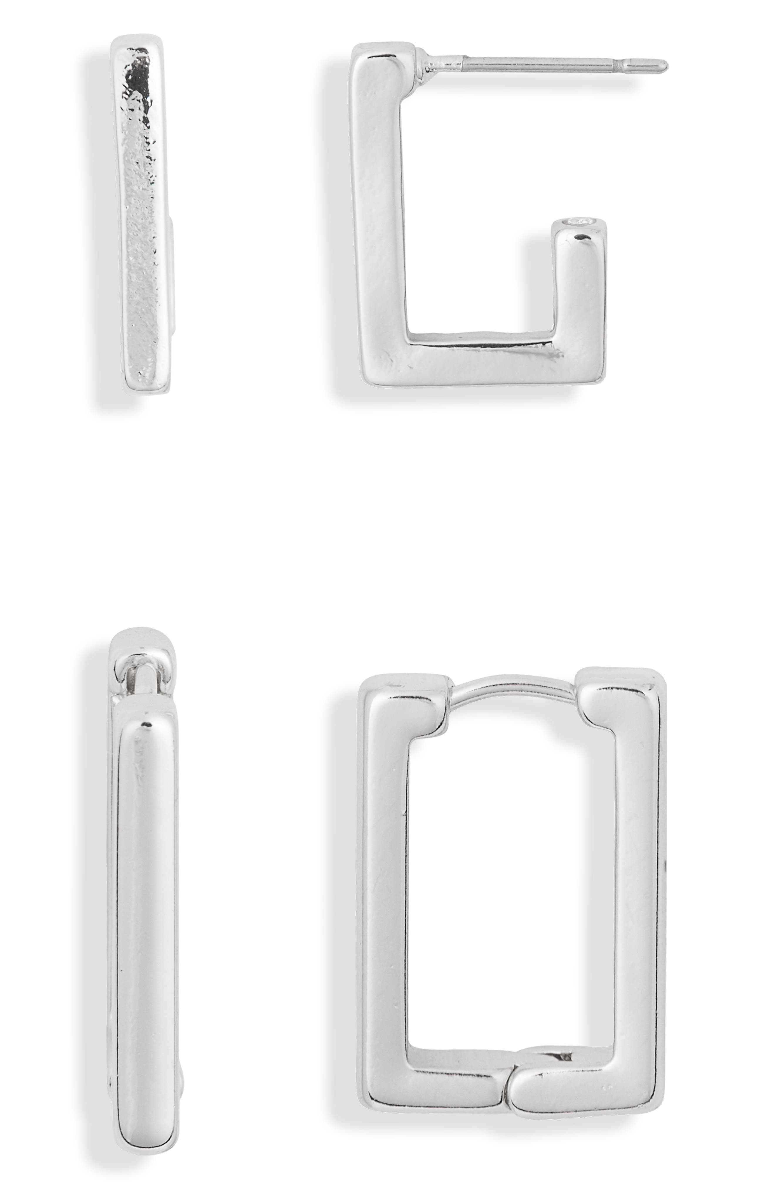 Leith 2-Pack Rectangle Earrings