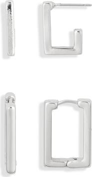 Leith 2-Pack Rectangle Earrings
