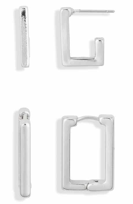 Leith 2-Pack Rectangle Earrings