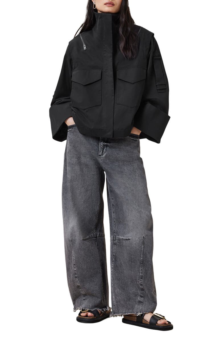 AllSaints Leighton Cotton Blend Utility Jacket, Alternate, color,