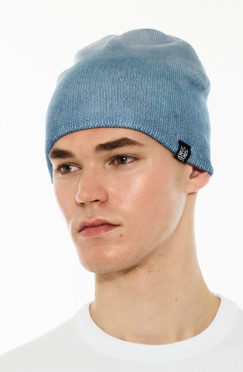 Cult of Individuality Logo Patch Beanie, Alternate, color, Gradiant Blue Steel