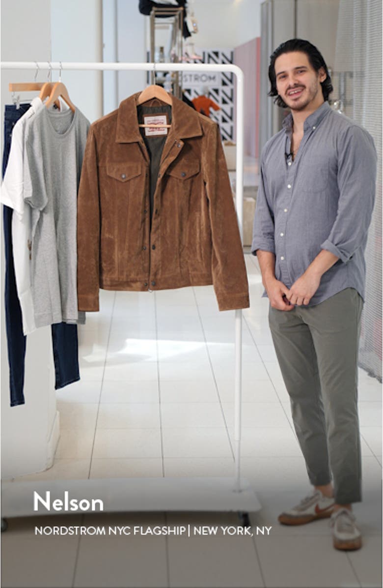 Faux Suede Trucker Jacket, sales video thumbnail
