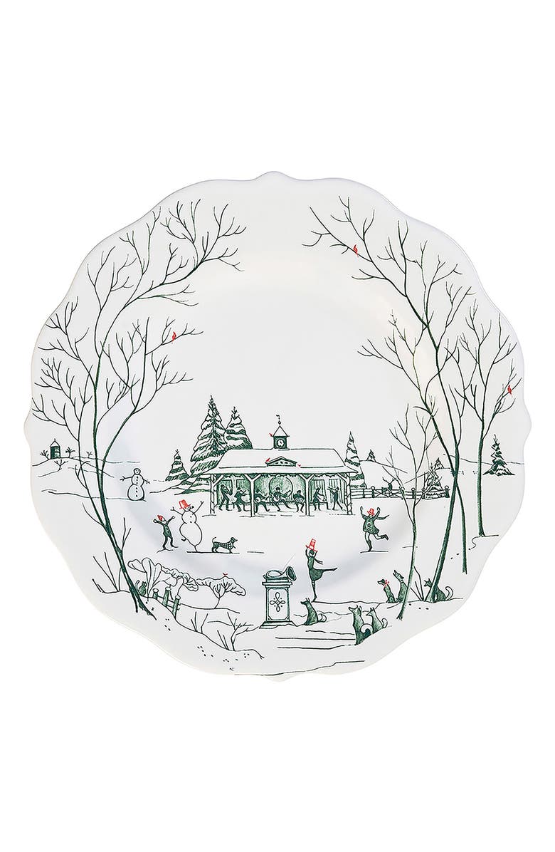 Juliska Country Estate Winter Frolic Dessert/Salad Plate, Main, color, Evergreen