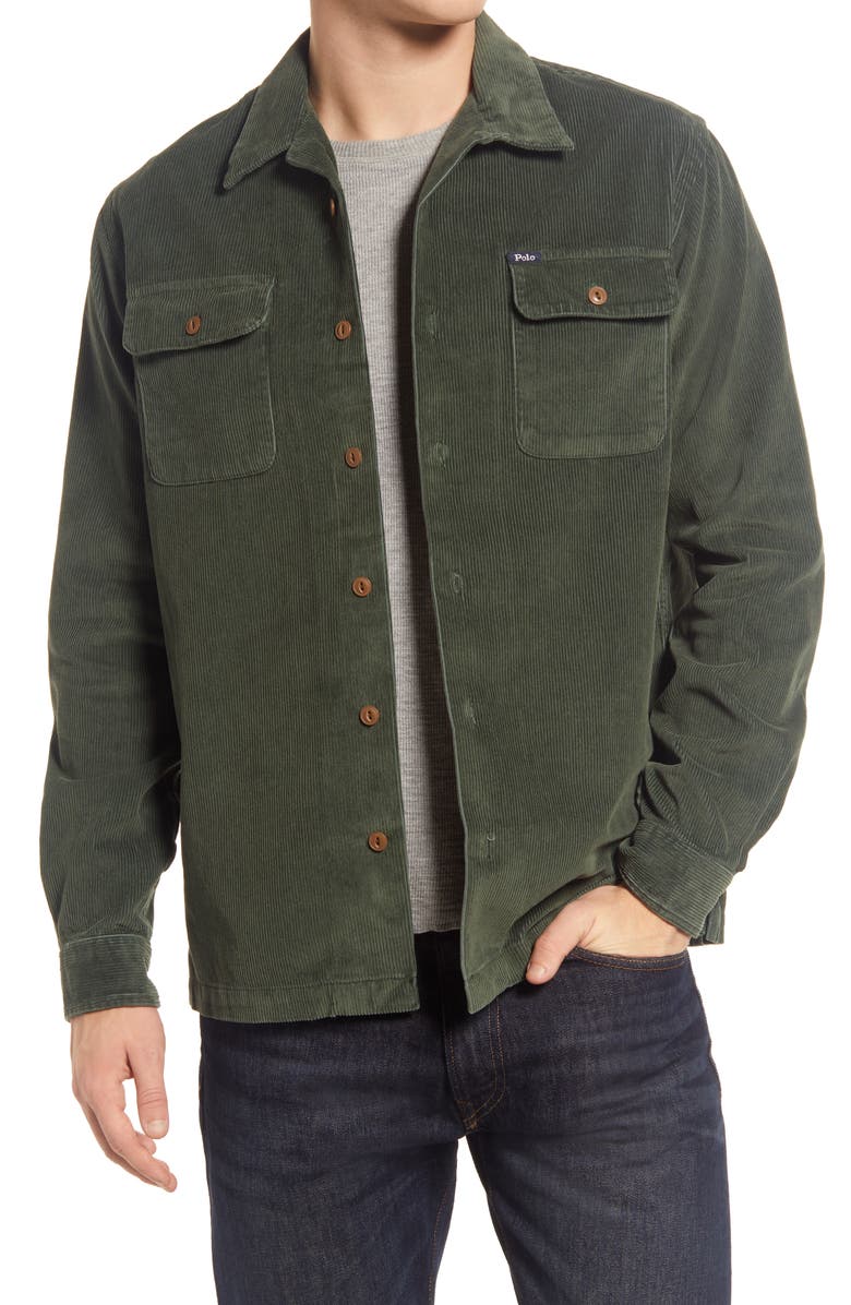 Polo Ralph Lauren Corduroy Shirt Jacket, Main, color, 