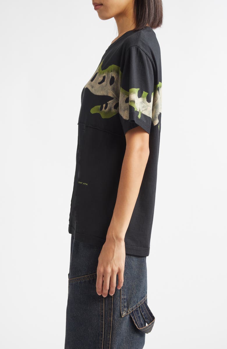 Eckhaus Latta Lapped Baby Tee, Alternate, color, Kelp