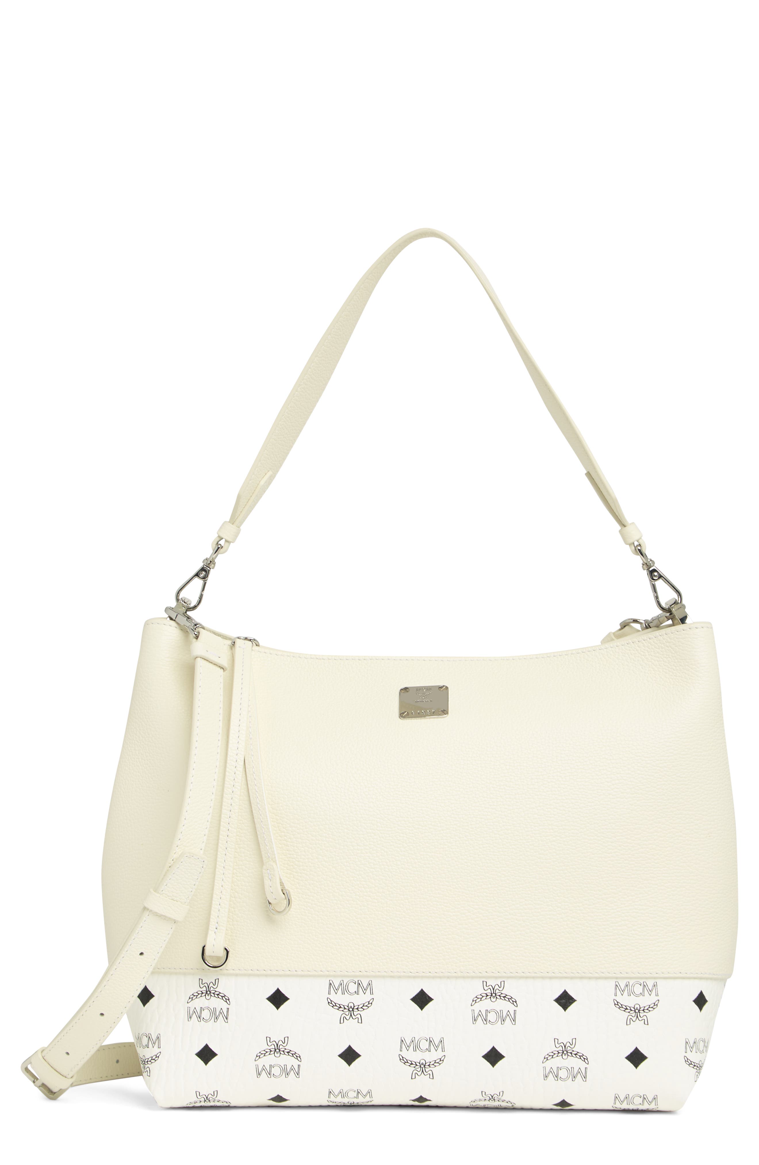 MCM Anni Medium Hobo Bag, Main, color, 