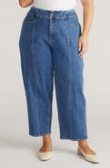 Universal Standard Keira Seamed High Waist Wide Leg Jeans