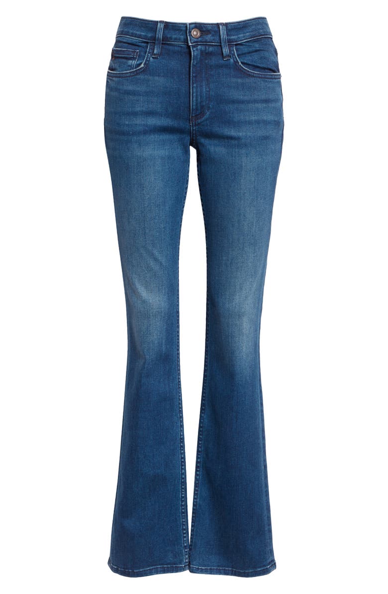 Lafayette 148 New York Mercer Kick Flare Jeans, Alternate, color, Empire Indigo