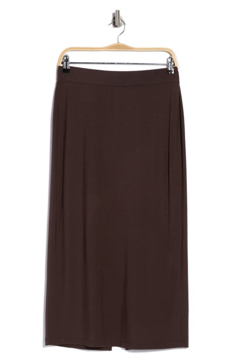Pull-On Midi Skirt