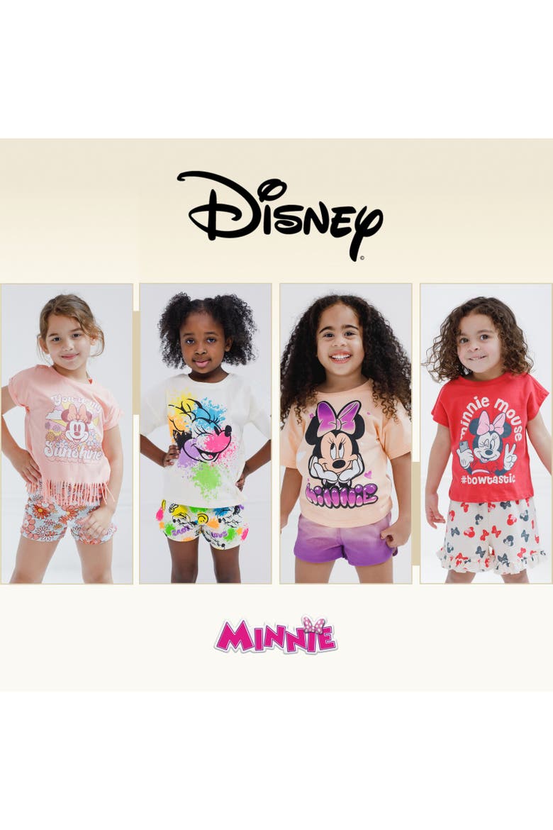 Minnie Mouse 2-Piece T-Shirt and Shorts Set, Alternate, color, Minnie Mouse Ivory