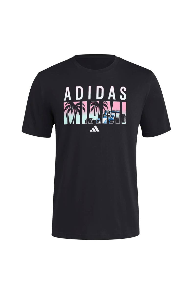adidas Men's adidas Black Formula 1 Miami T-Shirt, Alternate, color,