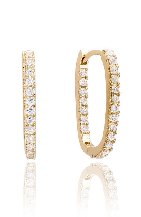Cubic Zirconia Hoop Earrings