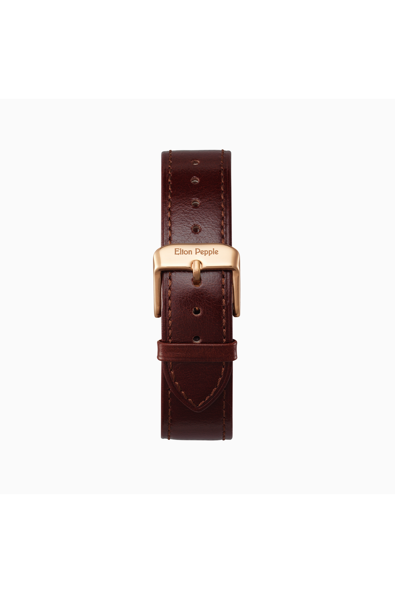 Men's Classic Oakton - Loop, 38mm, Alternate, color, Egshl White/Drk Brwn/Rose Gold