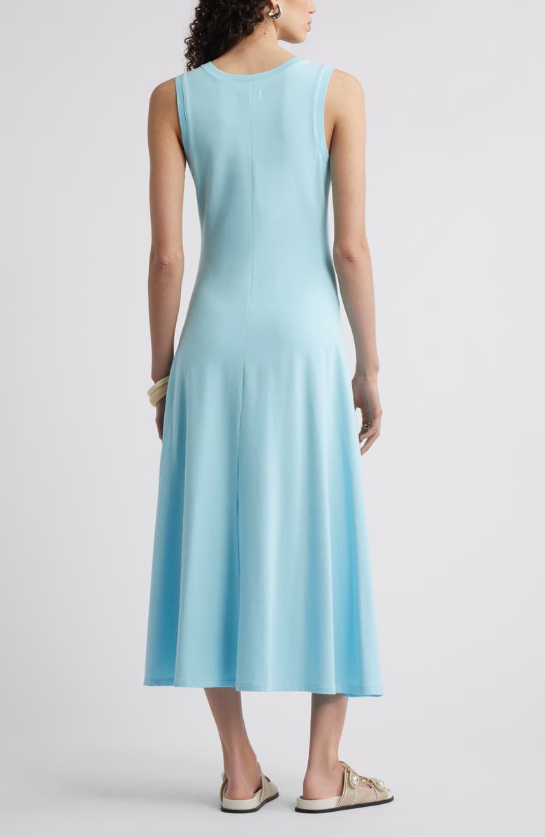 Sleeveless Cotton Blend Dress