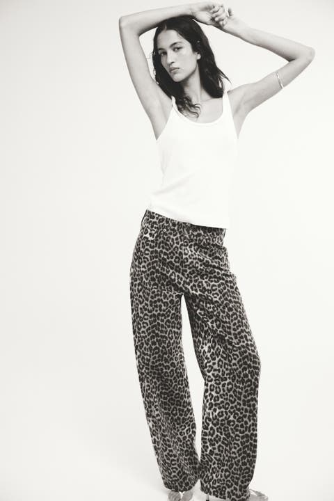 Barrel-leg High-waist Jeans